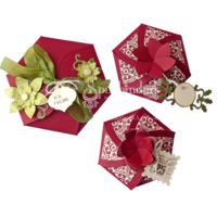  Christmas Envelope Trio by Gloria Stengel
